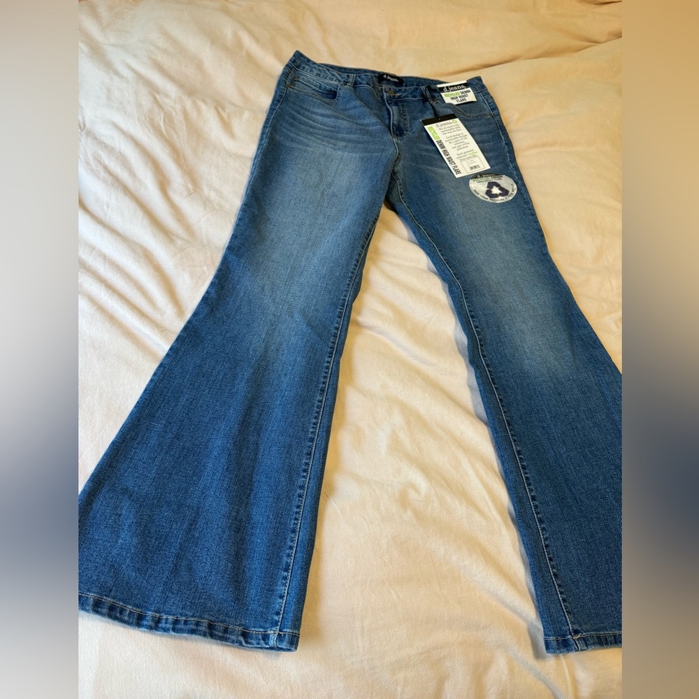 d. jeans Blue Flare Leg Jeans